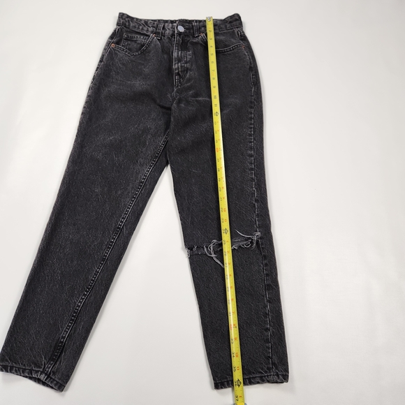Zara Womens Black Straight Distressed Jeans - Picture 9 of 10